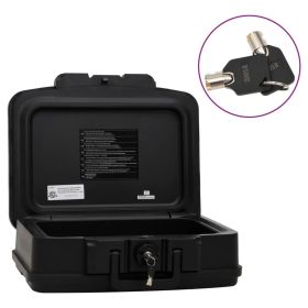 Safe Box Black 17.3"x14.6"x6.5" Polypropylene