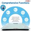 5 Core Digital Scale for Body Weight; Precision Bathroom Weighing Bath Scale; Step-On Technology; High Capacity - 400 lbs. Large Display; Batteries In