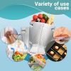 Pack of 10 Insulated Thermal Bubble Bags with Hand Hole. Lightweight High Capacity Metallized Foil Tote Bag 8x8x12 Easy Use Adhesive Tape Seal Closure