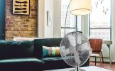 Simple Deluxe 12 Inch Stand Fan, Horizontal Ocillation 75¬∞, 3 Settings Speeds, Low Noise, Quality Made Durable Fan, High Velocity, Heavy Duty Metal F