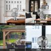 Simple Deluxe 12 Inch Stand Fan, Horizontal Ocillation 75¬∞, 3 Settings Speeds, Low Noise, Quality Made Durable Fan, High Velocity, Heavy Duty Metal F