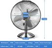 Simple Deluxe 12 Inch Stand Fan, Horizontal Ocillation 75¬∞, 3 Settings Speeds, Low Noise, Quality Made Durable Fan, High Velocity, Heavy Duty Metal F