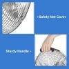 Simple Deluxe 12 Inch Stand Fan, Horizontal Ocillation 75¬∞, 3 Settings Speeds, Low Noise, Quality Made Durable Fan, High Velocity, Heavy Duty Metal F