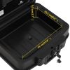 Safe Box Black 17.3"x14.6"x6.5" Polypropylene