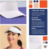 Black Zebra Cap Visor; Polyester Sun Visors for Women; Stretchable Running Visors for Women; Elastic Tennis Visors for Women; Spandex Black Visor; Coo