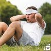 Black Zebra Cap Visor; Polyester Sun Visors for Women; Stretchable Running Visors for Women; Elastic Tennis Visors for Women; Spandex Black Visor; Coo