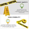 1 Roll of Barricade Tape 3'; Black and Yellow Caution Tape Roll 1000 Feet; Caution Tape 3 Mil; Polyethylene Warning Tape; Bright Construction Tape to