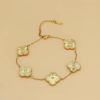 titanium steel four-leaf clover bracelet female versatile senior sense insg new trend personality niche design fashion bracelet