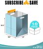 Pack of 10 Insulated Thermal Bubble Bags with Hand Hole. Lightweight High Capacity Metallized Foil Tote Bag 8x8x12 Easy Use Adhesive Tape Seal Closure