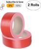 Heavy Duty Red Duct Tape 2" x 60 yds 9 Mil Thick ‚Äì 2 Roll Polyethylene Coated Cloth Tape for General Maintenance Wrapping Bundling Box Sealing Durab