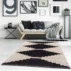 Amanda Black & Ivory Modern Area Rug