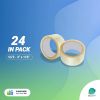 24 Pack 1.6 Mil - 3" x 110 Clear Hotmelt Adhesive - Sealing Tape. Packing Rolls for Packaging; Shipping Boxes. Household & Office for Box Sealing; Spl