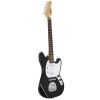[Do Not Sell on Amazon] Glarry Full Size 6 String S-S Pickup GMF Electric Guitar with Bag Strap Connector Wrench Tool Black