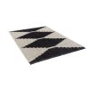 Amanda Black & Ivory Modern Area Rug