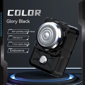 Mini Men's USB Rechargeable Electric Shaver (Option: 16011Black Ice-USB highend gift box)