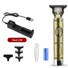 Longfeng hair clipper electric clipper without oil (Option: Golden)