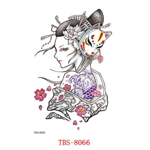 Waterproof Tattoo With Totem Characters