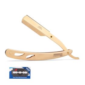 Manual Shaver For Men's Hairdressing And Shaving (Option: Golden)