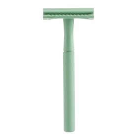 E-Commerce Hot-Selling Models Explosive Models Diamond Pattern Manual Razor Razor Razor Safety Double-Sided Razor (Color: Green)