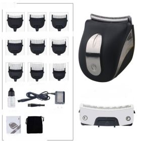Electric Hair Clippers Household Electric Hair Clippers Round Inch Round Head Shaved Head Artifact (Option: 3 color-110V US)