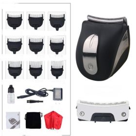Electric Hair Clippers Household Electric Hair Clippers Round Inch Round Head Shaved Head Artifact (Option: 4 color-110V US)