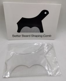 Beard Knife Companion No. 10 Beard Styling Ruler Beard Styling Comb (Option: Transparent color)