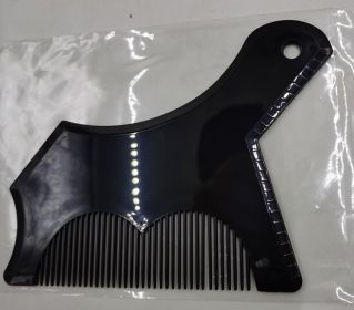 Beard Knife Companion No. 10 Beard Styling Ruler Beard Styling Comb (Option: Black single)