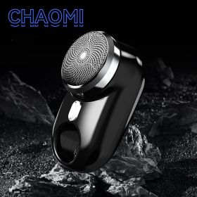 Travel Waterproof Portable Mini Shaver Electric USB Rechargeable (Option: Black-USB)