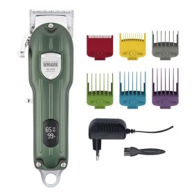 NG-2025B Digital Display Electric Rechargeable Hair Clipper (Option: Green-EU)