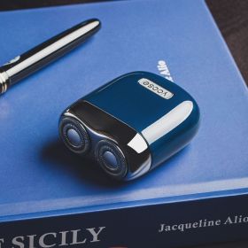 Electric mini shaver (Option: Gentian blue)