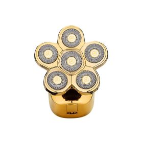 Lico's New Digital Display Six-blade Electric Shaver Bald Hair Clipper Rechargeable Six-in-one Razor (Color: GOLD)