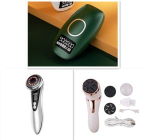 Laser Hair Removal Device Ipl Hair Removal Device Mouse Hair Removal Device Whole Body Epilator (Option: Dark Green Set-UK)