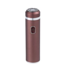 New Mini Electric Shaver Men's USB Charging New Shaver (Option: Shaver 3rd generation brown-USB)