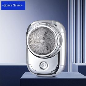 USB Charging Travel Portable Mini Shaver (Option: Silver ice English packaging-USB)