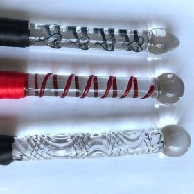 Transparent Female Toy With Glass Handle (Option: I14A Red Bar 200x38mm)