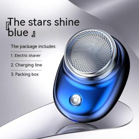 Portable Mini Charging Electric Single Head Shaver (Option: SQ021 shaver blue ice-USB)