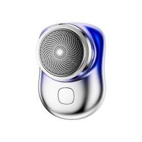 Mini Portable Face Cordless Shavers Rechargeable USB Electric Shaver Wet & Dry Painless Small Size Machine Shaving For Men (Option: Blue-USB)