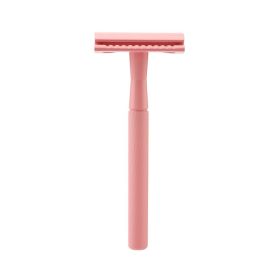 E-Commerce Hot-Selling Models Explosive Models Diamond Pattern Manual Razor Razor Razor Safety Double-Sided Razor (Color: Pink)