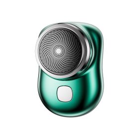 Mini Portable Face Cordless Shavers Rechargeable USB Electric Shaver Wet & Dry Painless Small Size Machine Shaving For Men (Option: Green-USB)