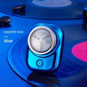 Portable Charging Mini Electric Single Head Shaver (Option: 008blue-USB)