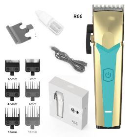 Hair Clipper For Household Carving In Barber Shop (Option: R66 Gold-USB)
