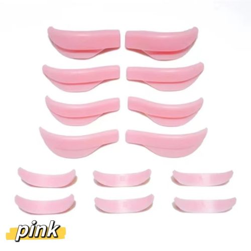7 Pairs Of Silicone Pad Aids For Eyelash Curling