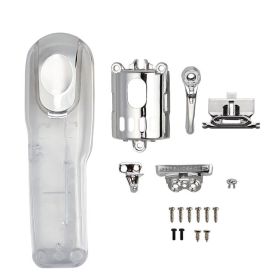 Hair Clipper Personality Modified Shell Electric Clippers Upper And Lower Cover Transparent Accessories (Color: Silver)