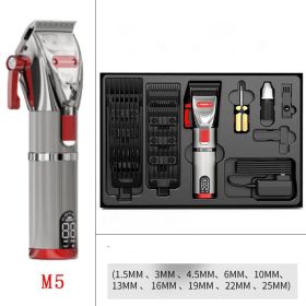 Hair Clipper For Household Carving In Barber Shop (Option: M5-USB)