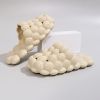 Women's Solid Ultra Cushioned Bubble Slides; Bubble Slippers