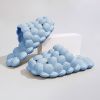 Women's Solid Ultra Cushioned Bubble Slides; Bubble Slippers