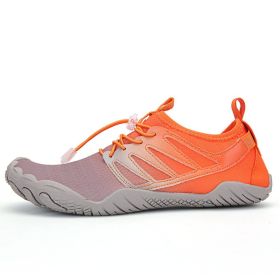 Unisex Hot Fitness Sneaker Cross-Training Crossfit Shoes High Quality Soft Comfortable Breathable Mesh Tennis Yoga Gym Treadmill (Color: Orange, size: 47)