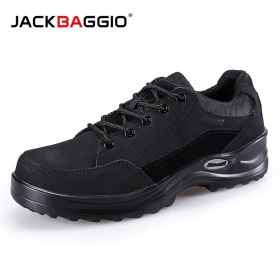 JACKBAGGIO Men's Slip Resistant Steel-Toe Relaxed-Fit Work Labor Protection Shoe Anti-slip, Anti-smashing And Anti-piercing (size: 42)