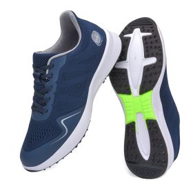 Breathable Golf Shoes Men Light Weight Golf Sneakers Outdoor Anti Slip Golfers Shoes Big Size 46 47 Walking Sneakers Male (Color: Lan, size: 47)