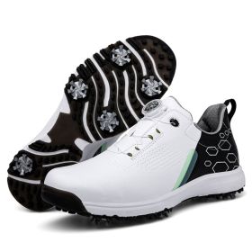 High Quality Professional Men's Golf Shoes Waterproof Non-Slip Golf Men's Golf Shoes Golf Women's Golf Shoes Golf Training Shoes (Color: Black White, size: EUR 36)